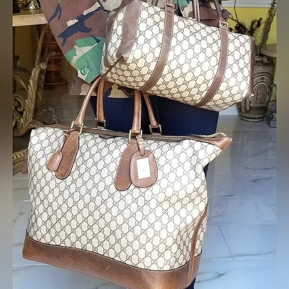 Auth Vintage Gucci train case and Boston handbag Set - Picture 7 of 16